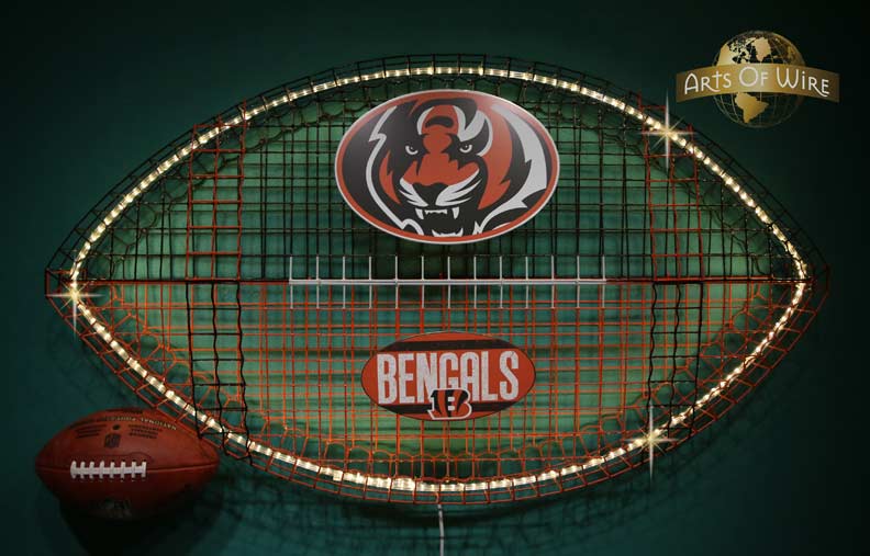 football shaped light for mancave