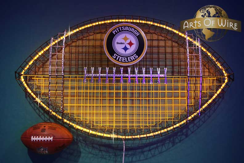 steelers wall light mancave light football light